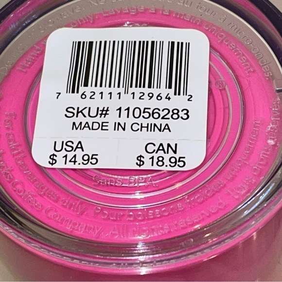 2014 Starbucks Hot Pink Tumbler Vendi Cold Cup - Picture 8 of 8